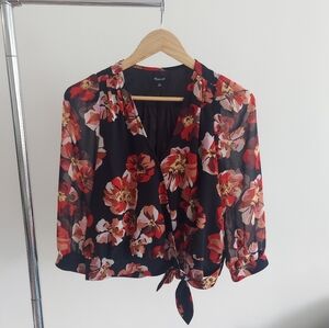 Madewell Floral Top